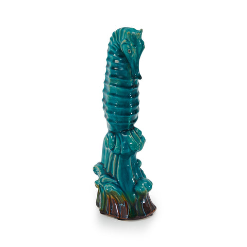 Blue Seahorse Table Sculpture Small