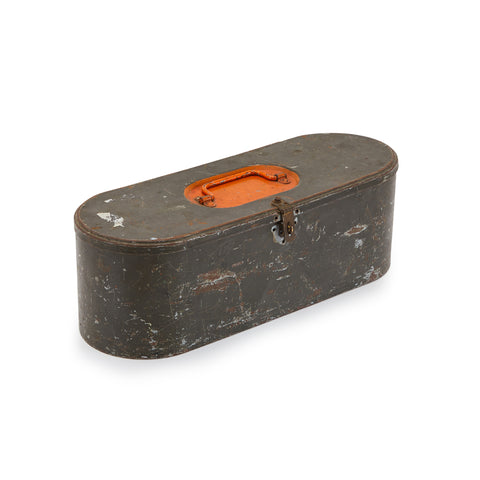 Grey Vintage Metal Tool Box
