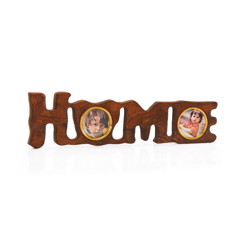 Wood Picture Frame 'Home' Letter Wall Art Left