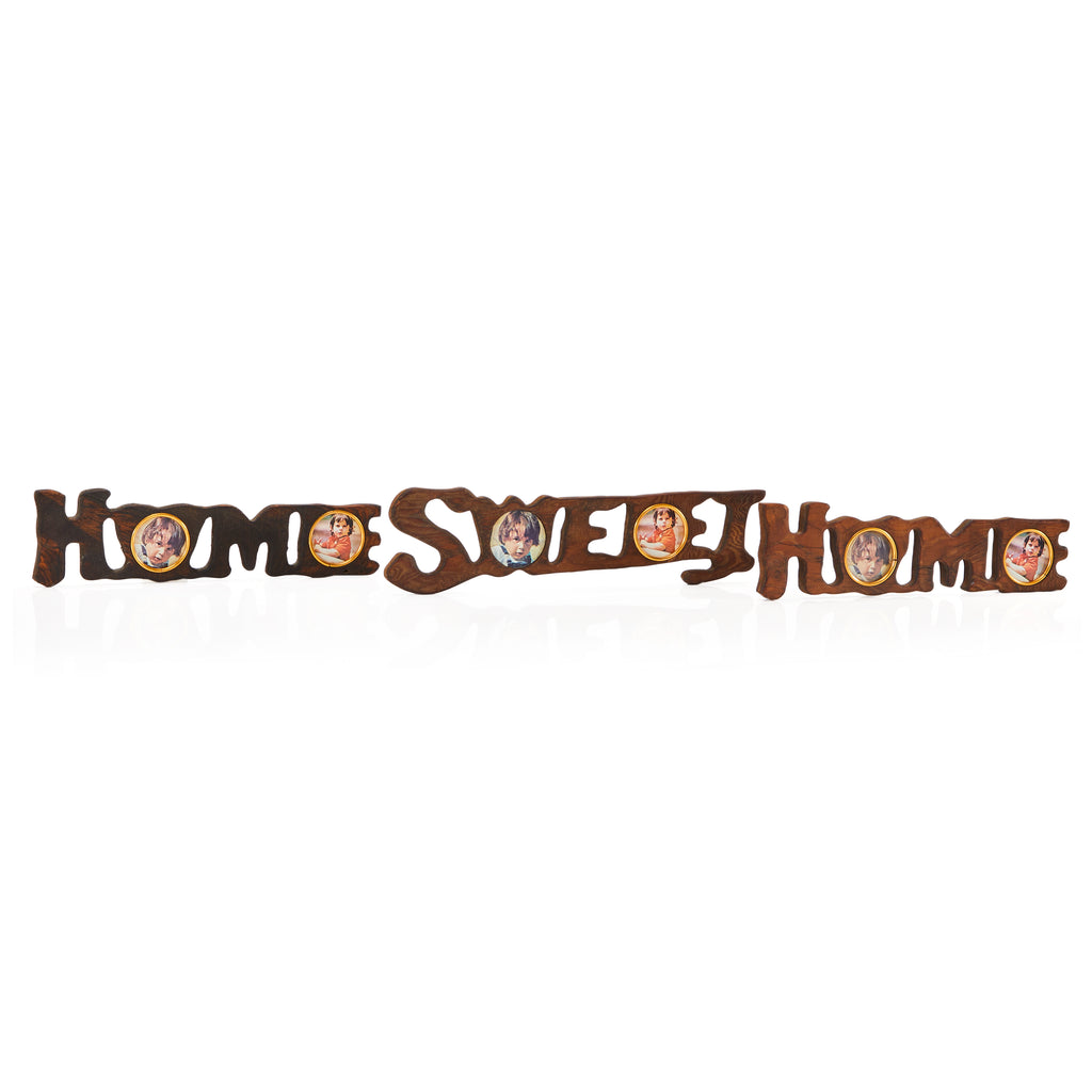 Wood Picture Frame 'Home' Letter Wall Art Left