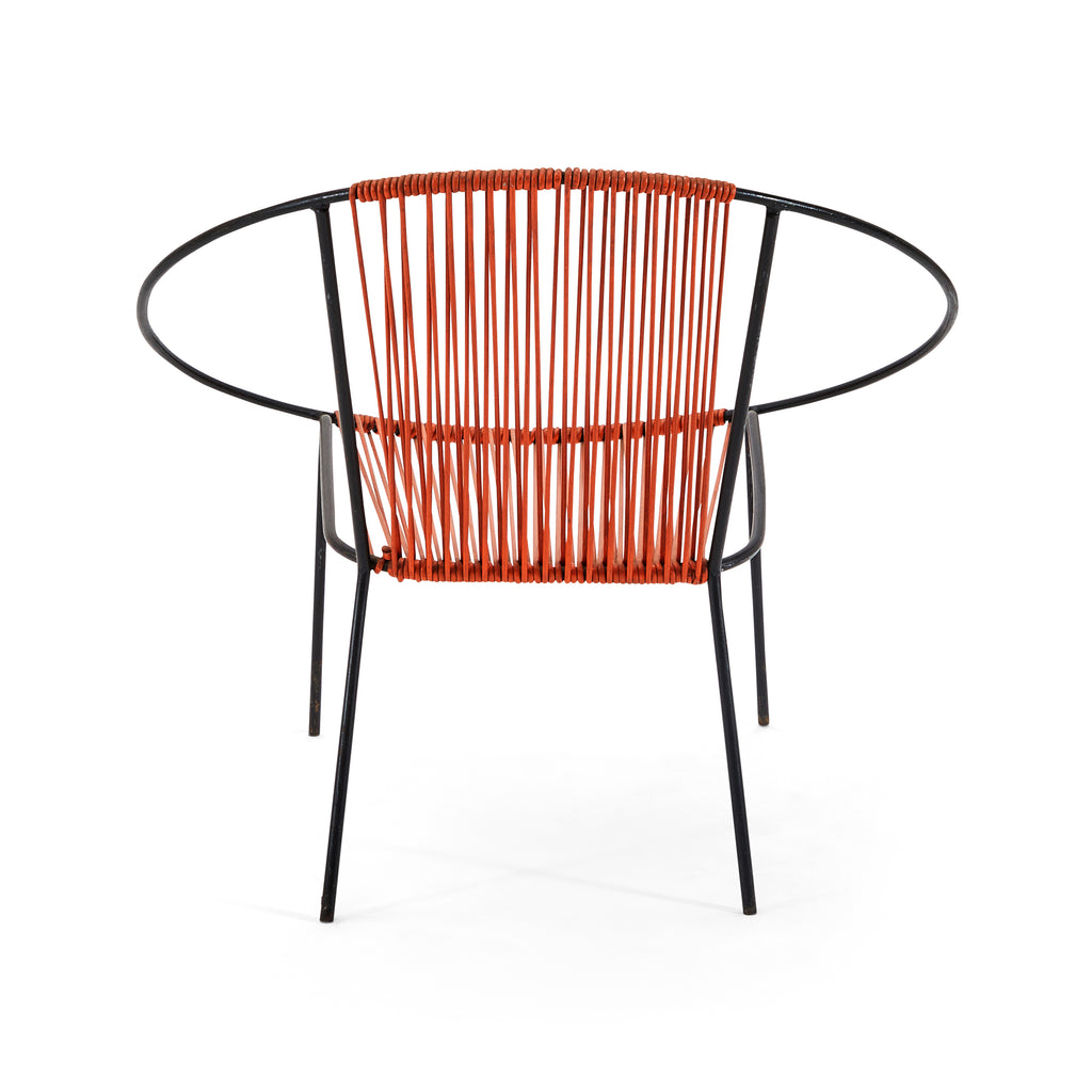 Cord Hoop Chair - Orange & Black Frame