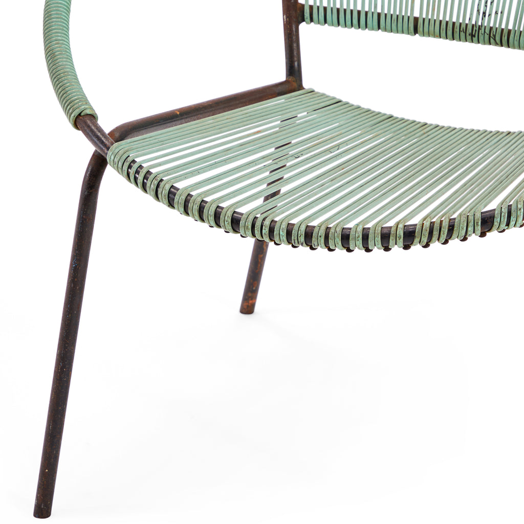 Cord Hoop Chair - Green & Black Frame