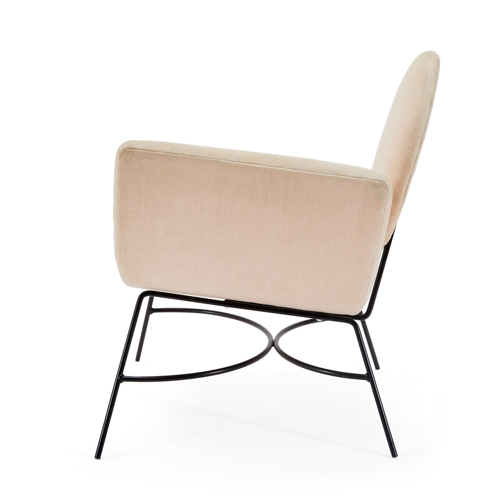 White Elroy Modern Left Arm Lounge Chair