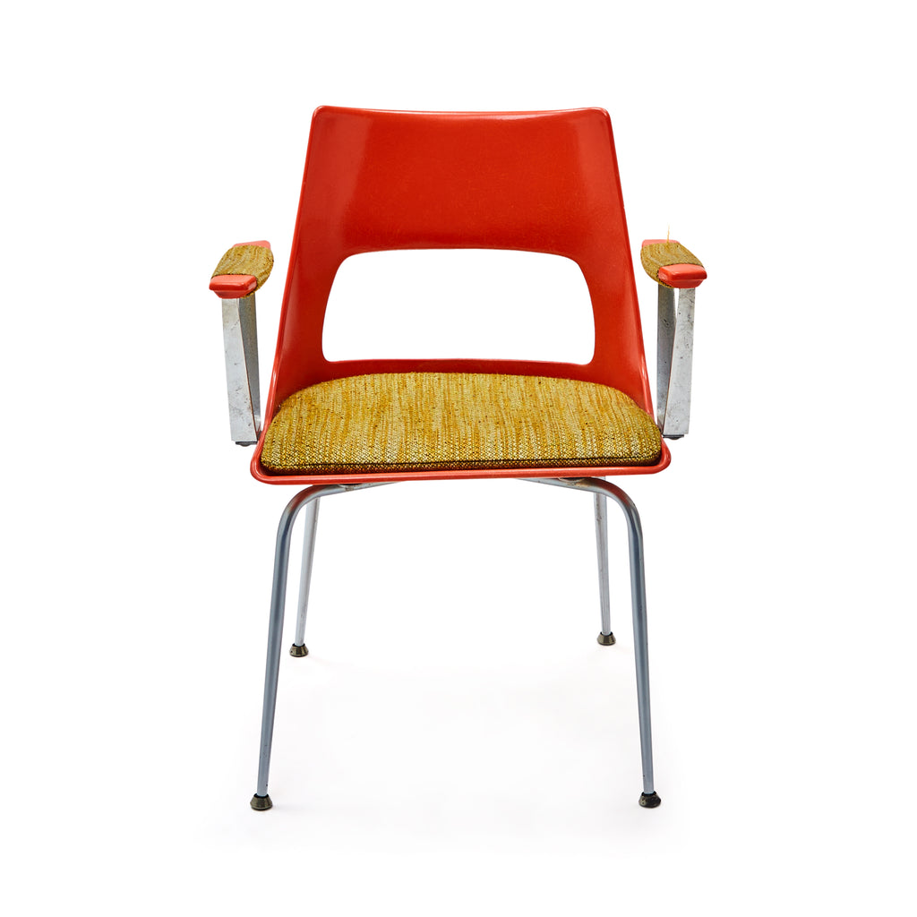 Orange & Beige Brunswick Style Chair