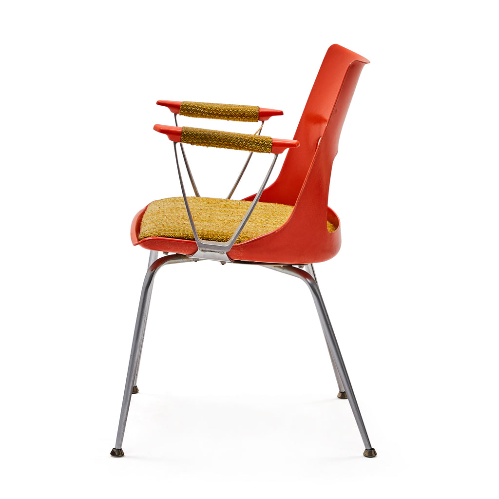 Orange & Beige Brunswick Style Chair