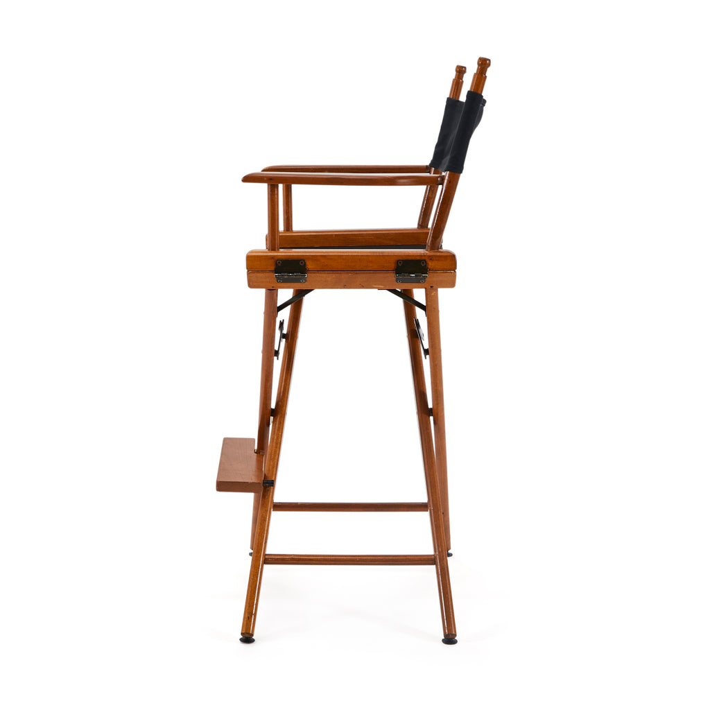 Black & Wood Tall Director's Chair
