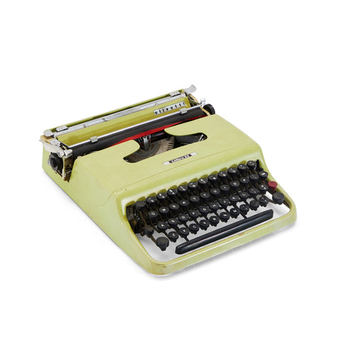 Green Olivetti Lettera 22 Typewriter