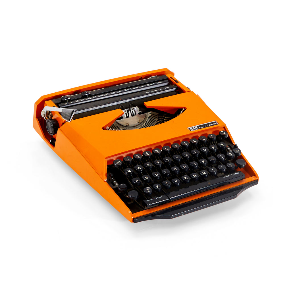 Orange Smith Corona Typewriter