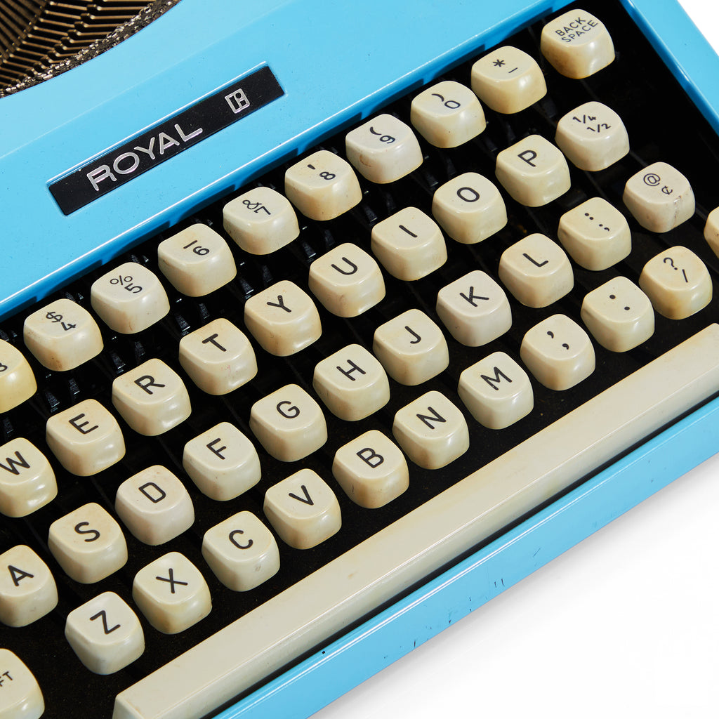 Blue Royal Fiesta IV Typewriter