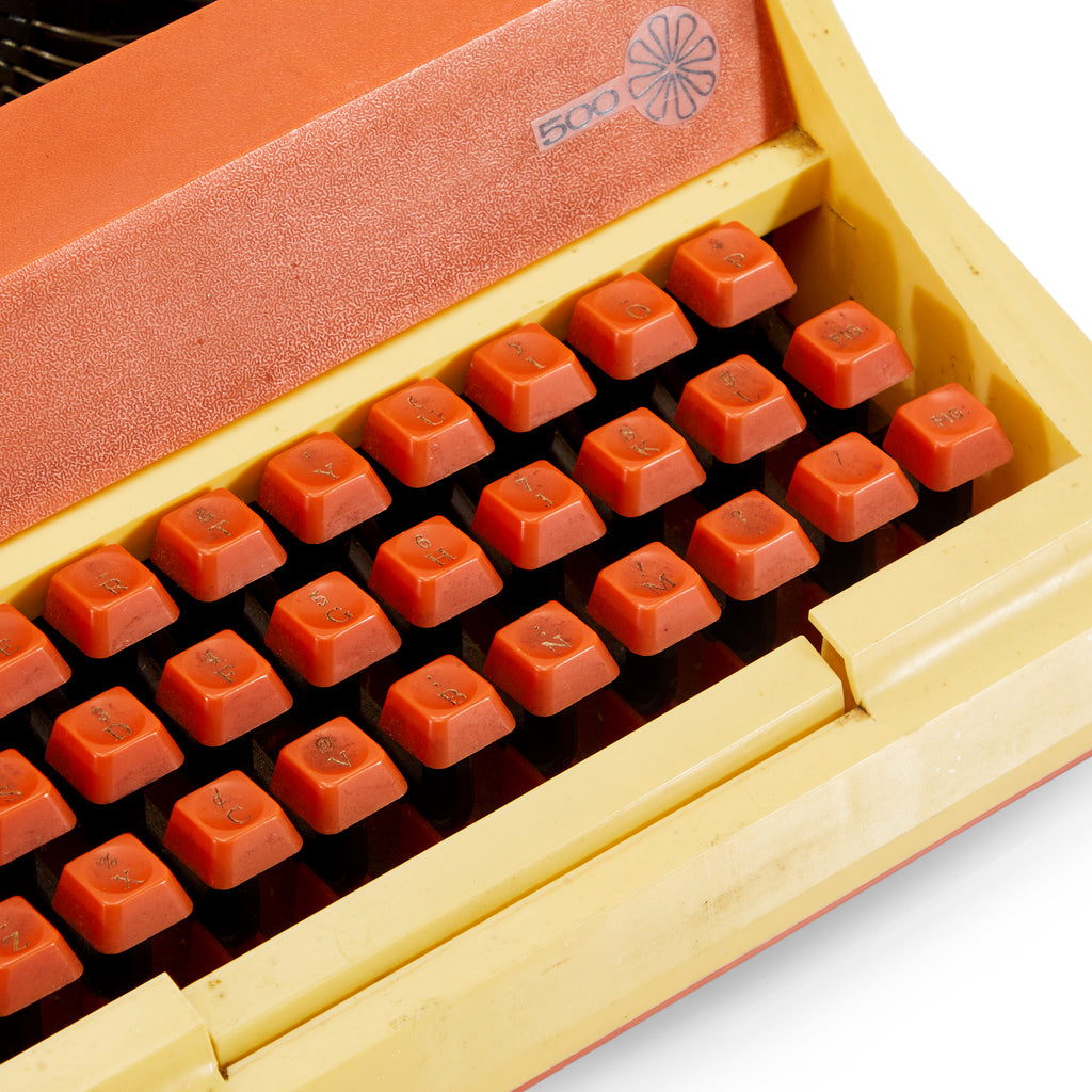 Orange Buddy L Easywriter Typewriter