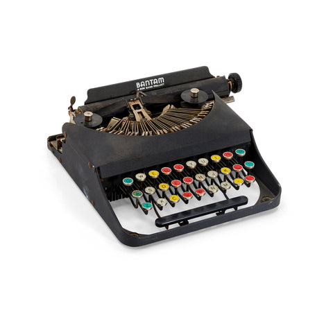 Black Vintage Bantam Typewriter