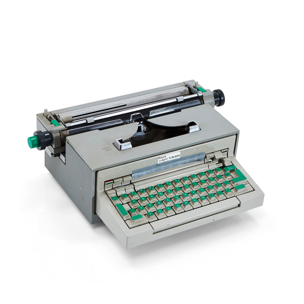 Grey & Green Olivetti Sotsass Typewriter