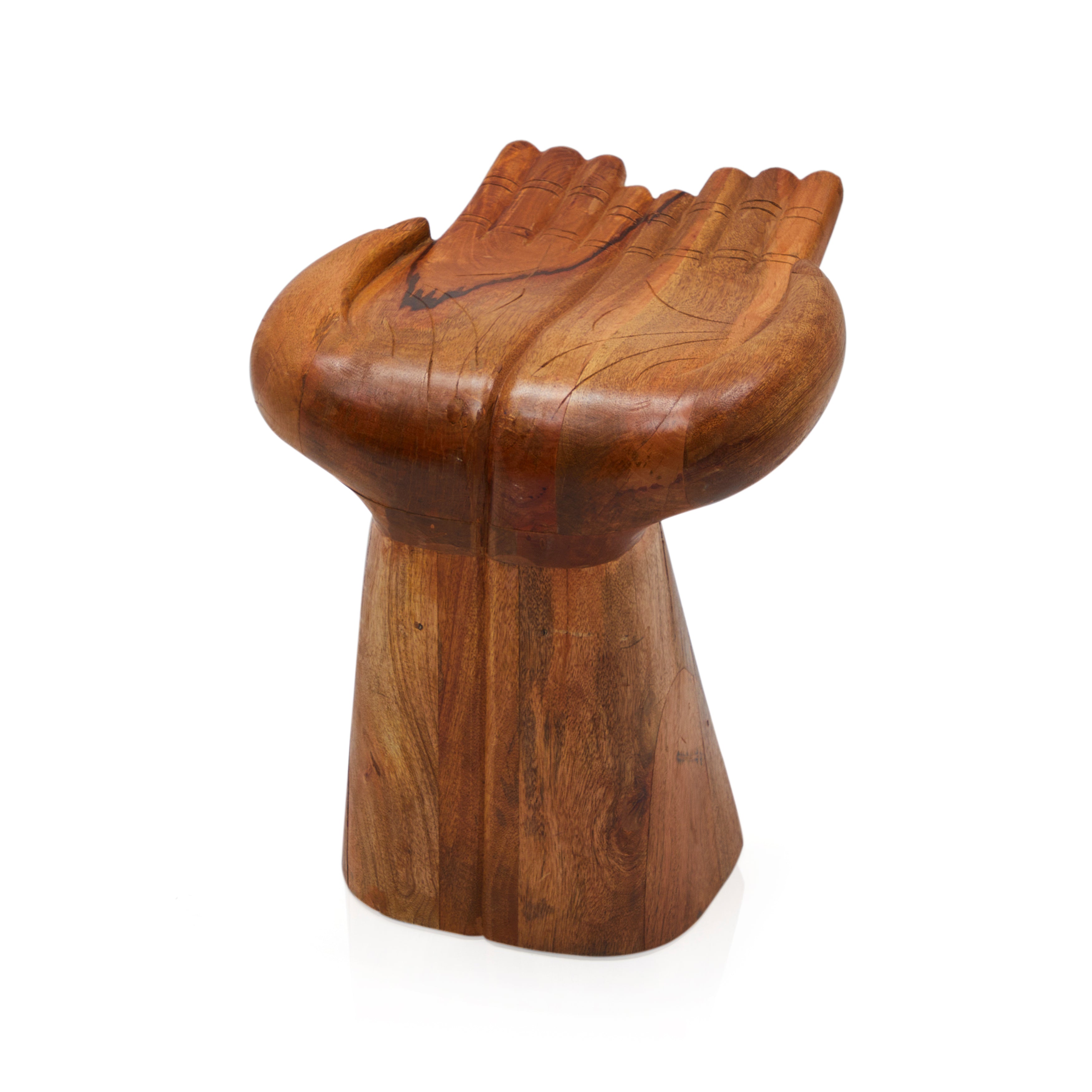 Wood Carved Hands Chair Gil Roy Props - Main Image