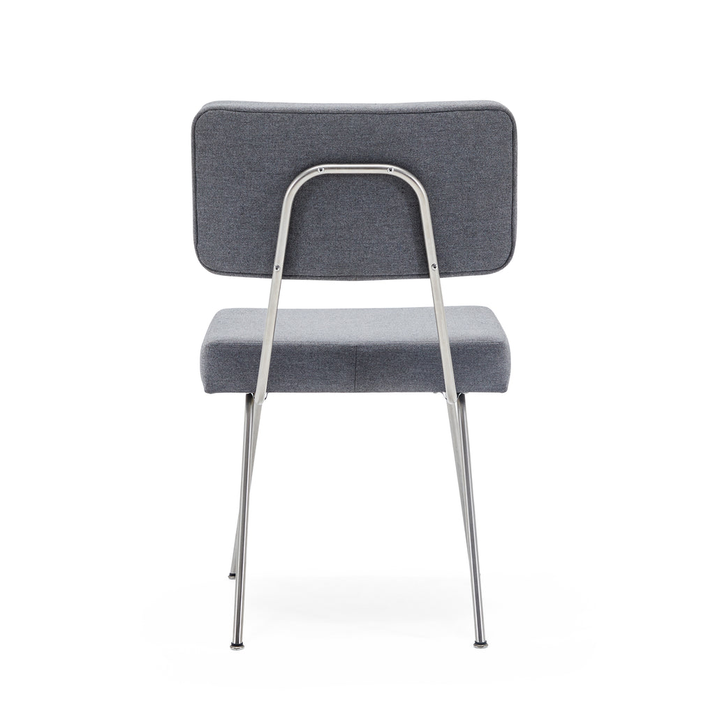 Grey Light Fabric Side Chair