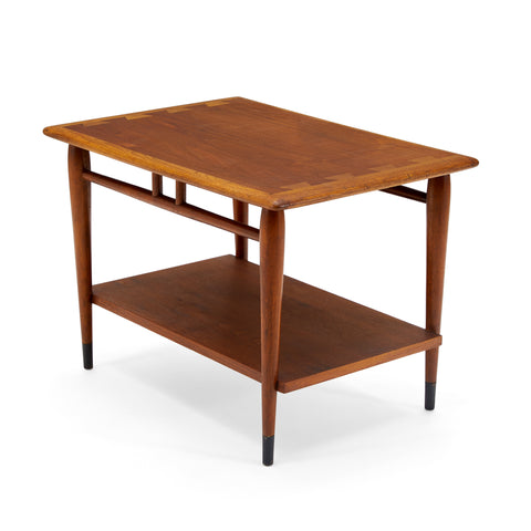 Wood Mid Century Dovetail End Table - Lane