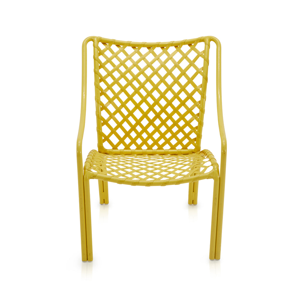 Yellow Cross Cord Outdoor Chair