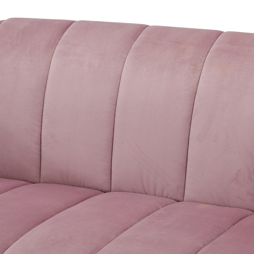 Pink Velvet Deco Sofa
