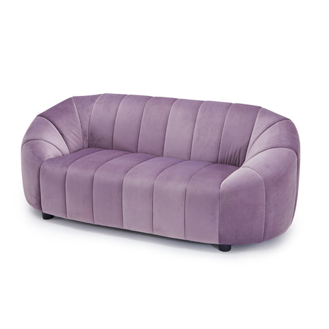 Purple Velvet Deco Sofa