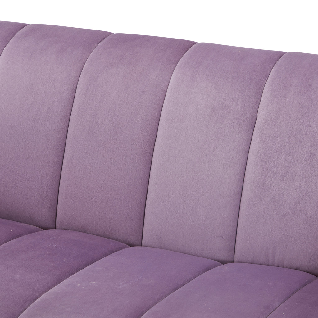 Purple Velvet Deco Sofa