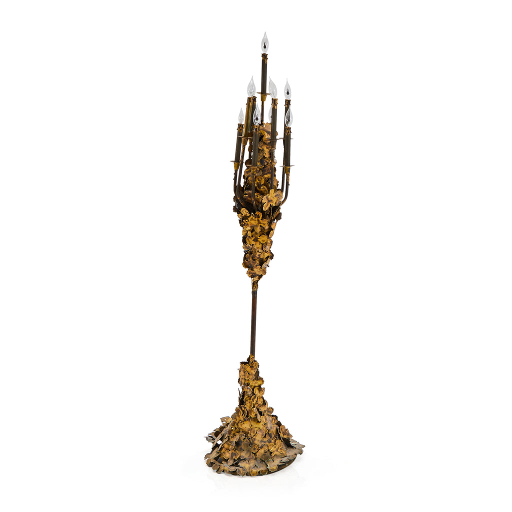 Brass Candle Floor Lamp