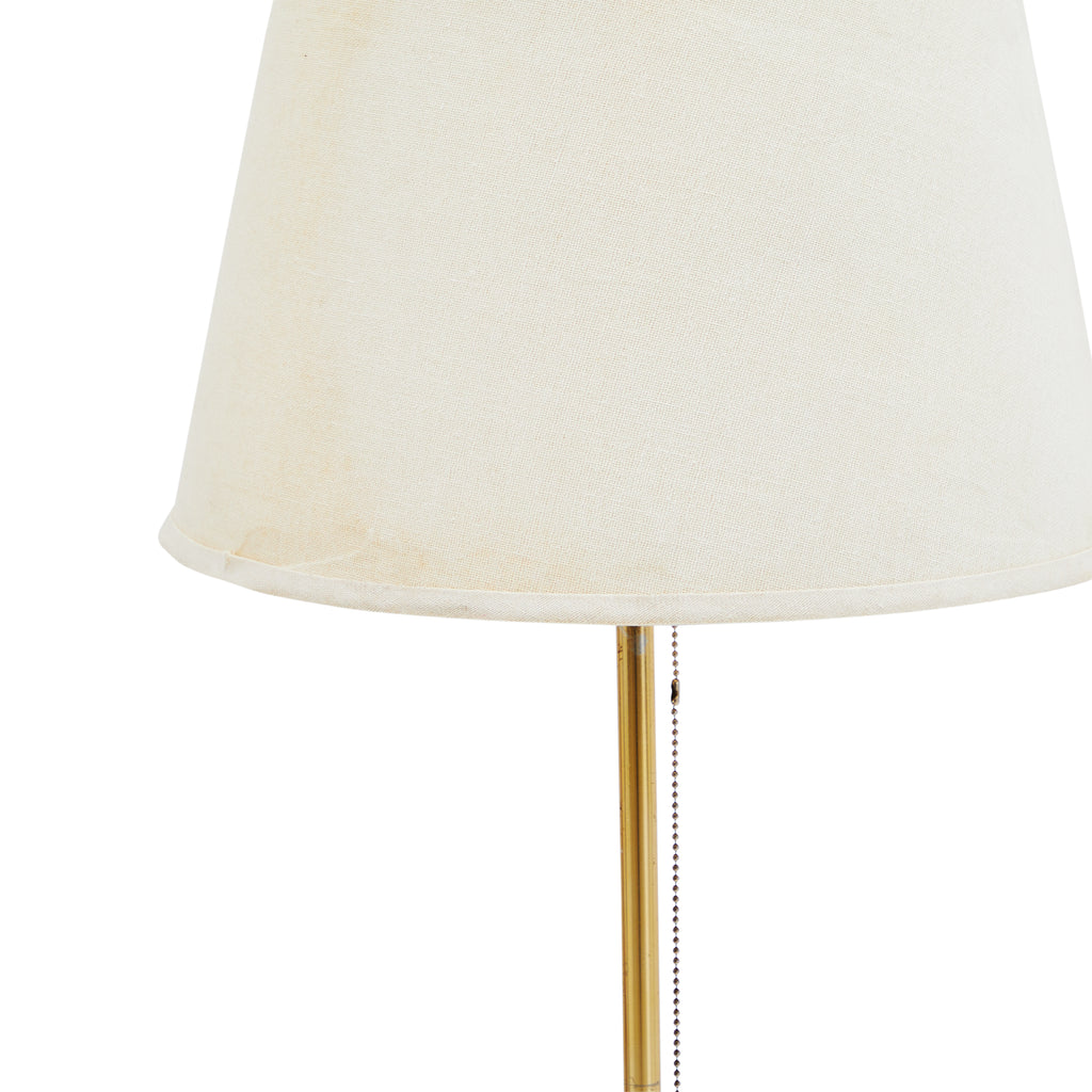 Gold & Glass Table Floor Lamp