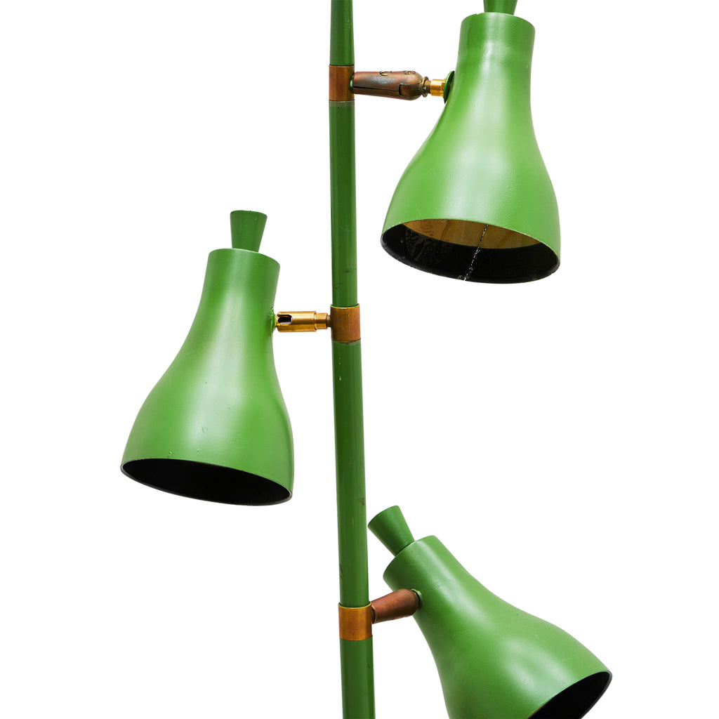 Green Modern Three Shade Floor Lamp