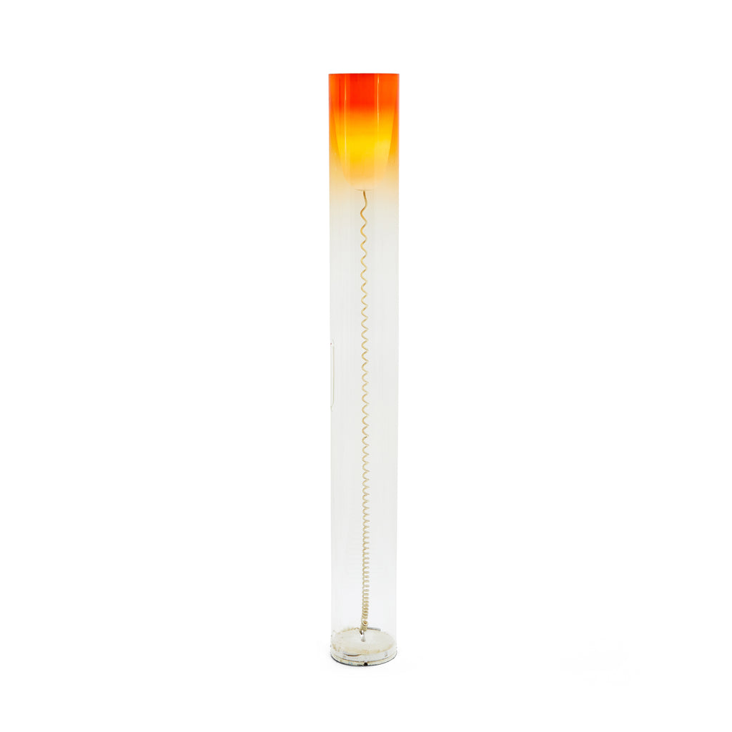 Orange & Glass Modern Ombre Kartell Toobe Floor Lamp