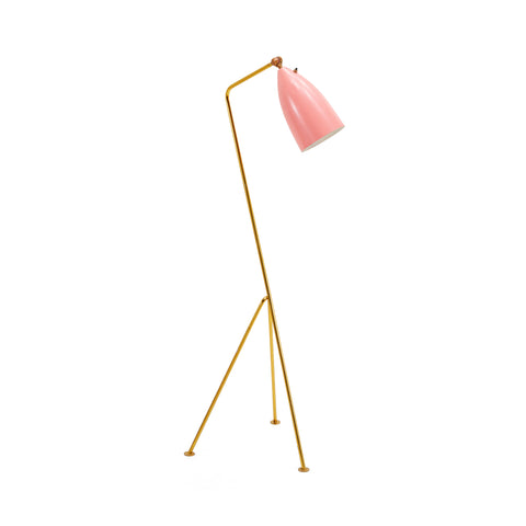 Grasshopper Floor Lamp - Gold & Pink