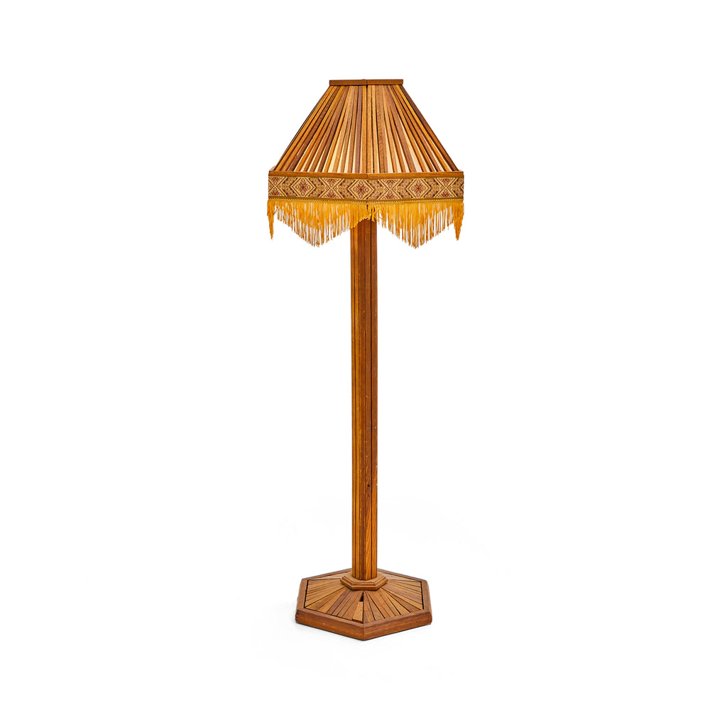 Wood Southwestern Floor Lamp