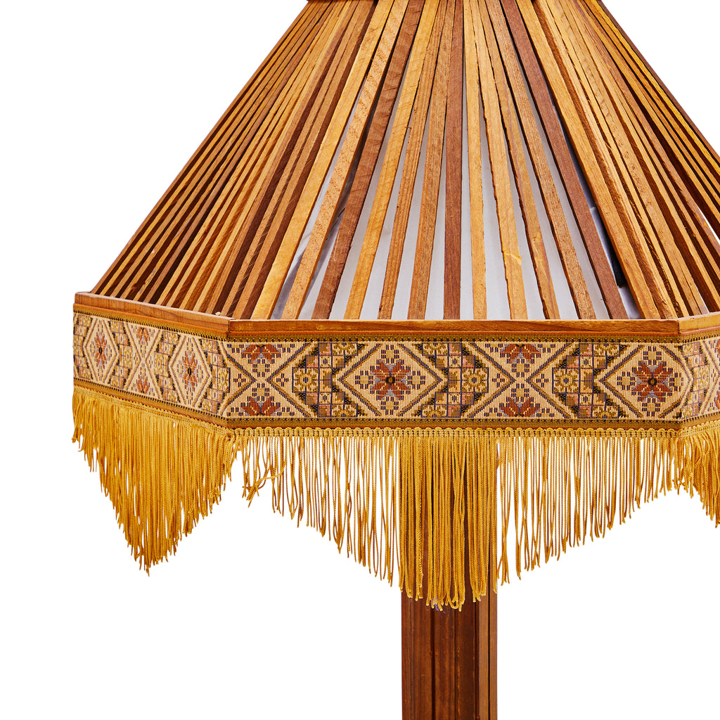 Wood Southwestern Floor Lamp