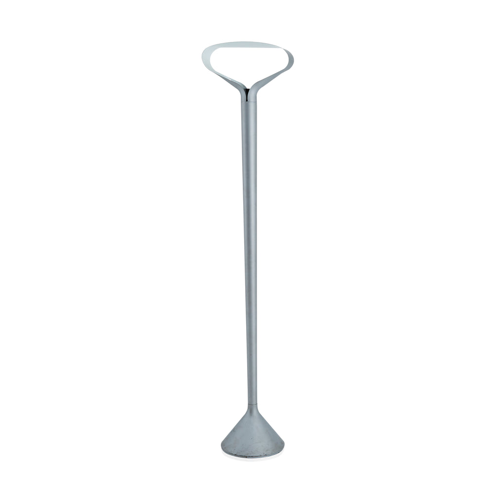Silver Futuristic Pole Floor Lamp