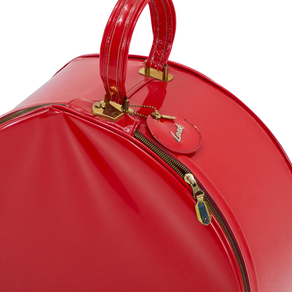Red Leather Lark Circle Bag