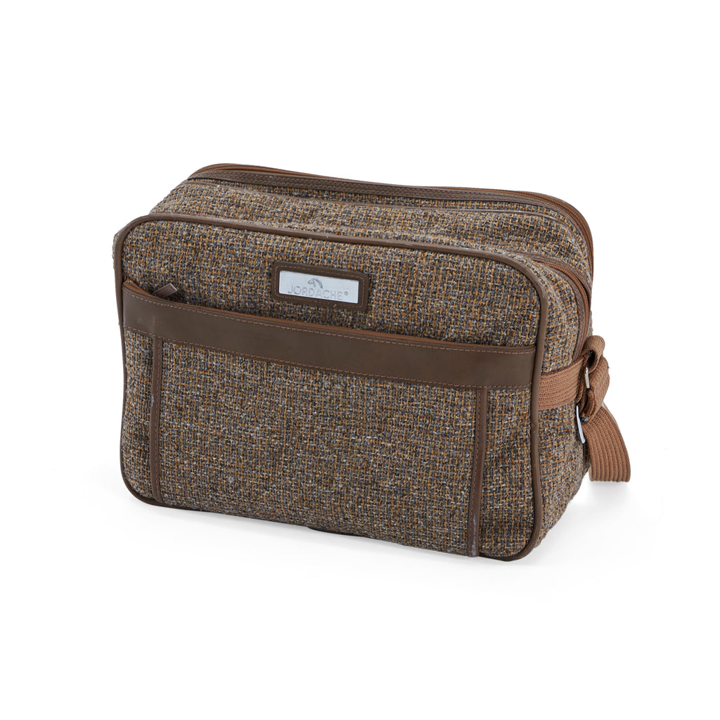 Brown Tweed Jordache Suitcase Small