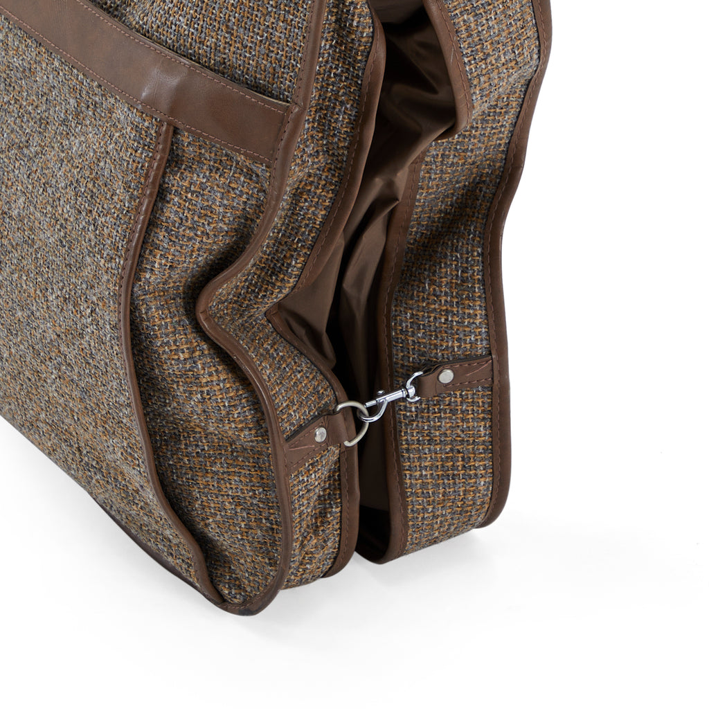 Brown Tweed Jordache Suitcase Large