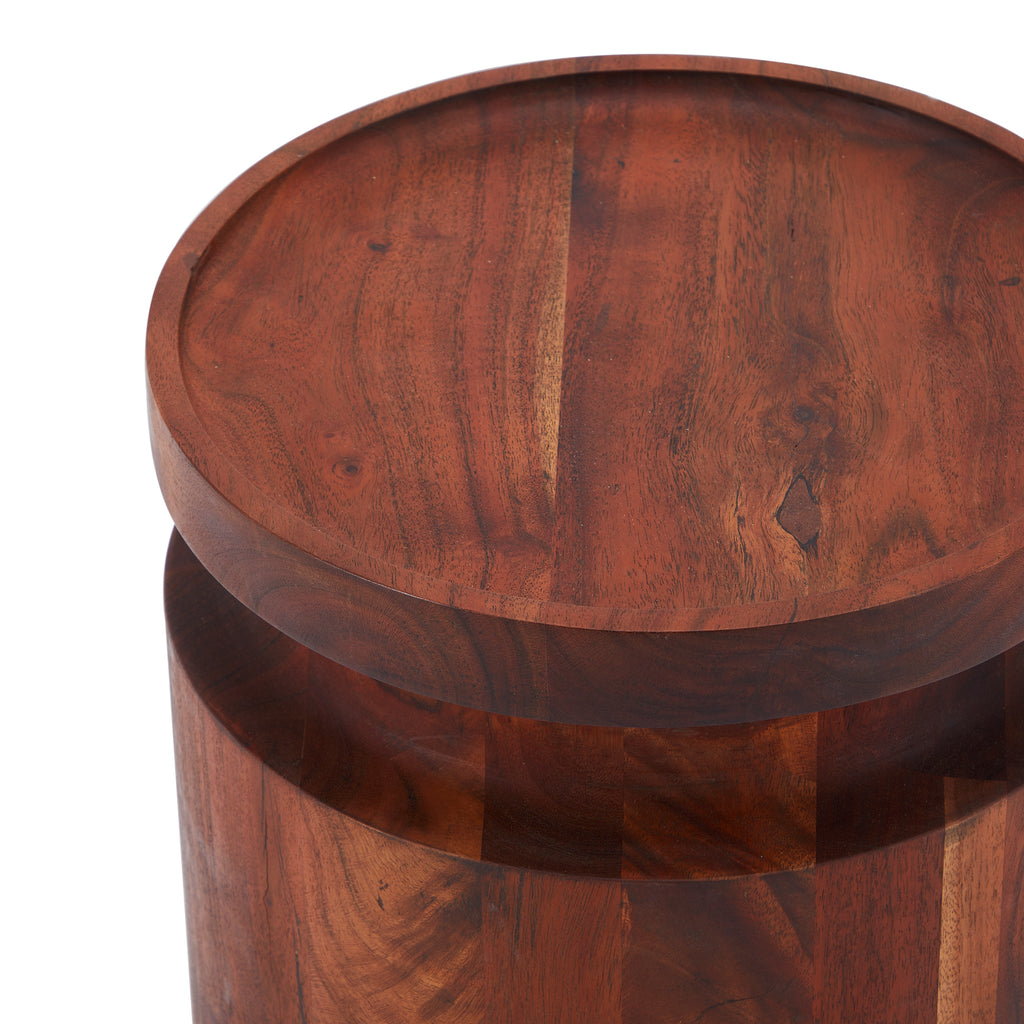 Wood Small Side Table Stool