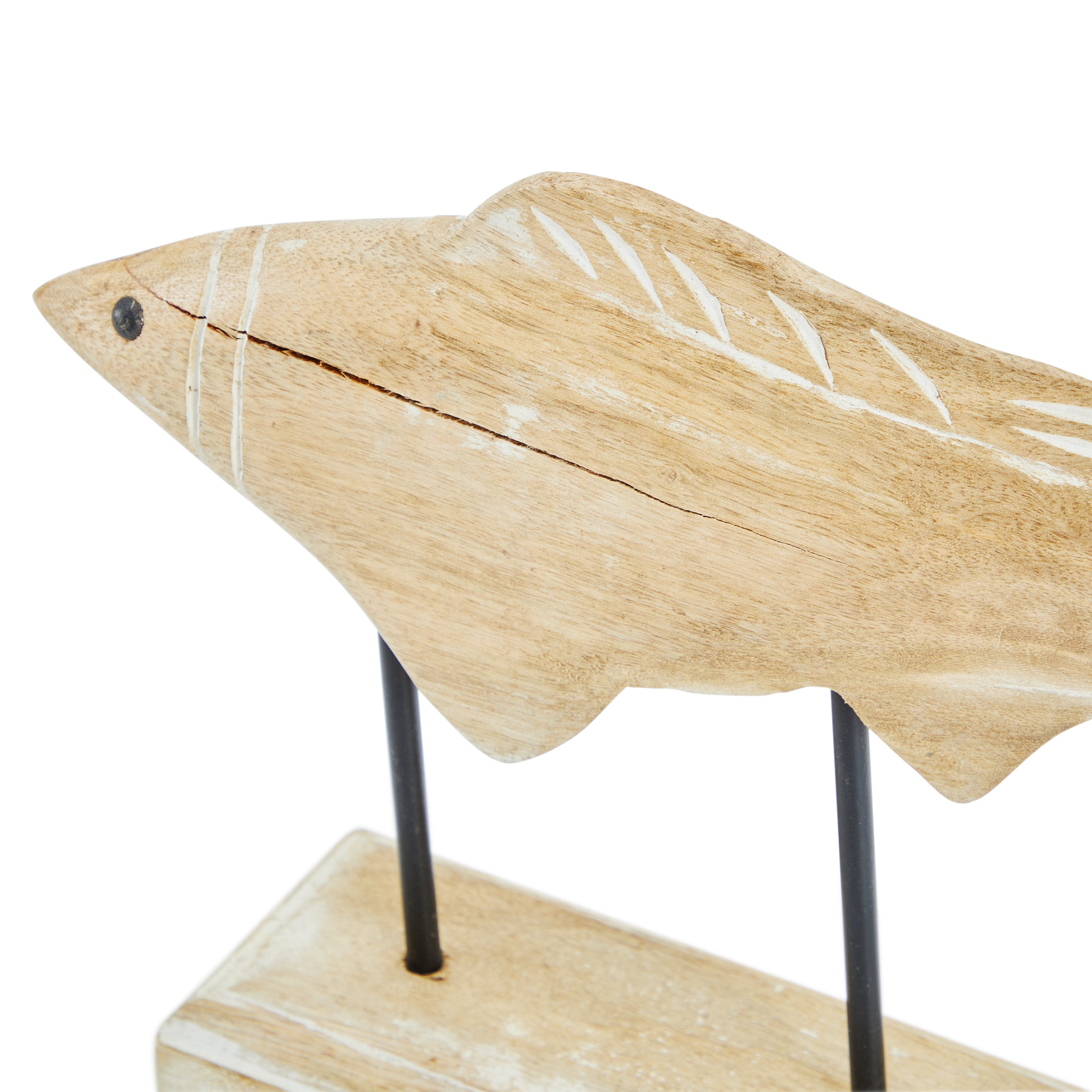 Wood Rustic Fish Sculpture (A+D) - Gil & Roy Props