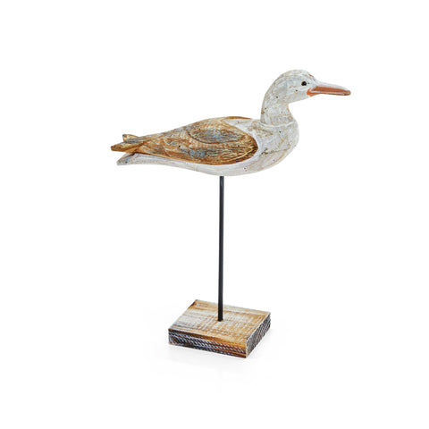 Wood Rustic Bird Table Sculpture