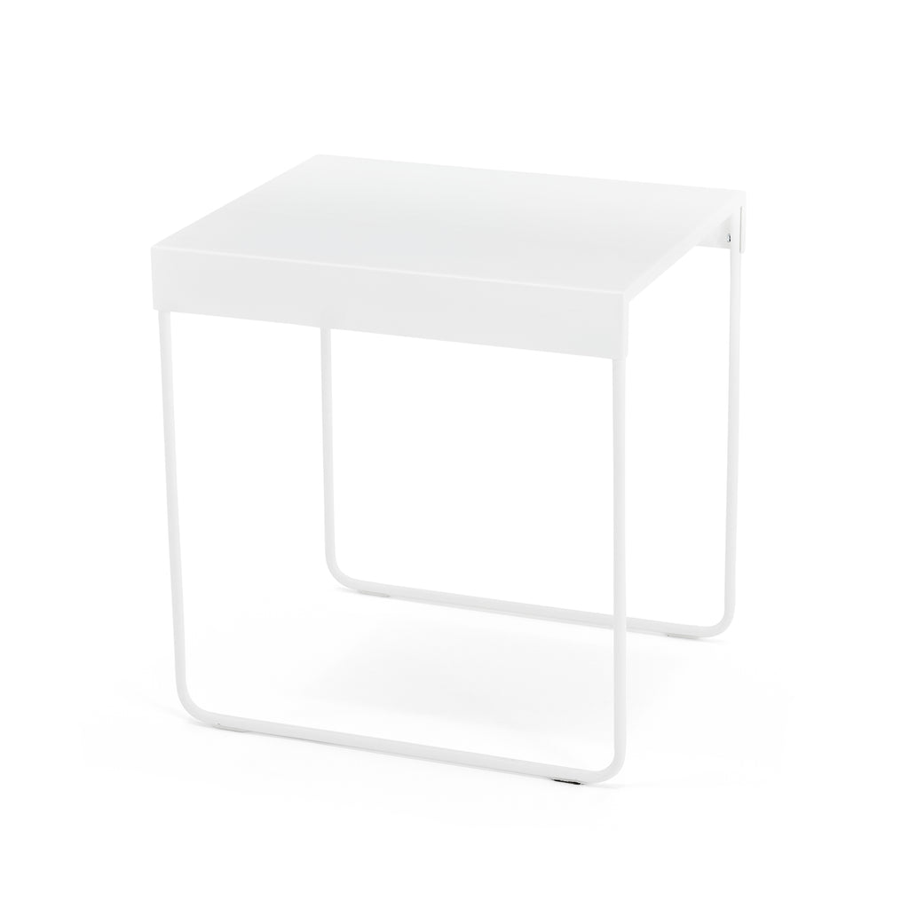 White & Grey Plastic Contemporary Stacking Side Tables