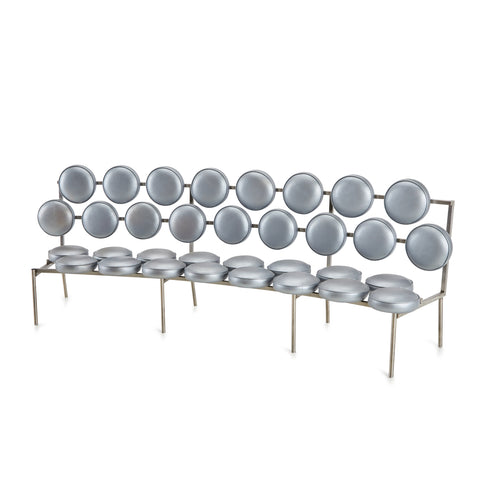 Silver Marshmallow Couch