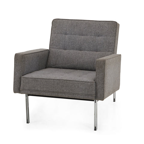 Grey Split Rail Lounge Chair
