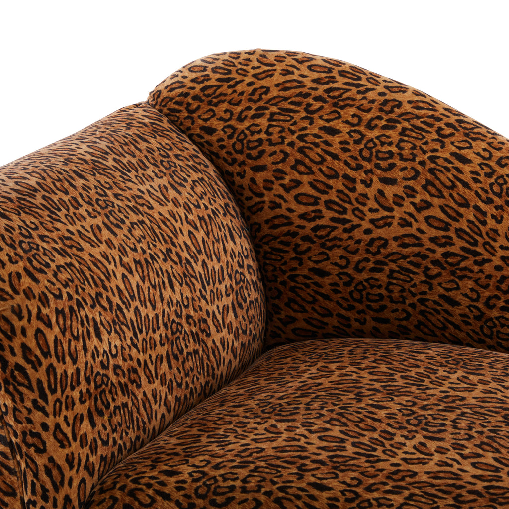 Leopard Print Victorian Daybed