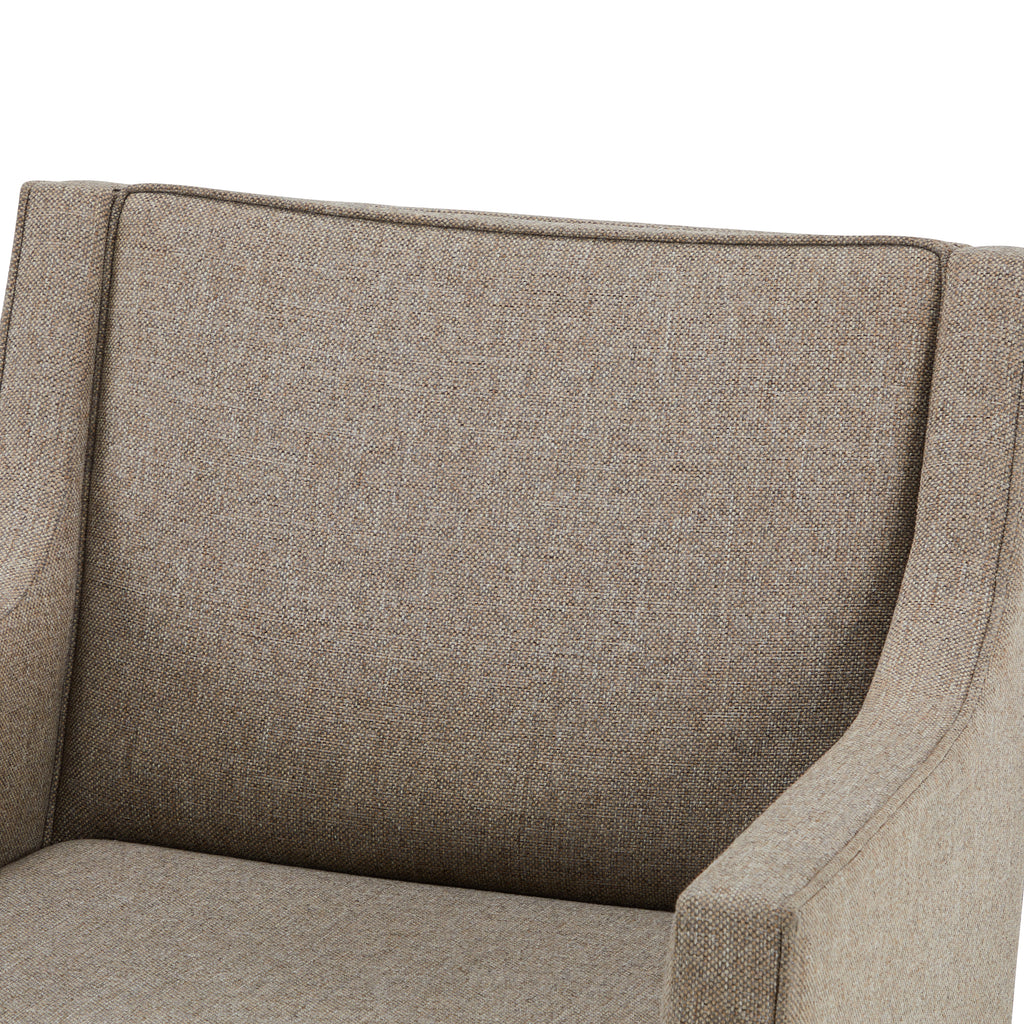 Grey Modern Slanted Low Arm Chair