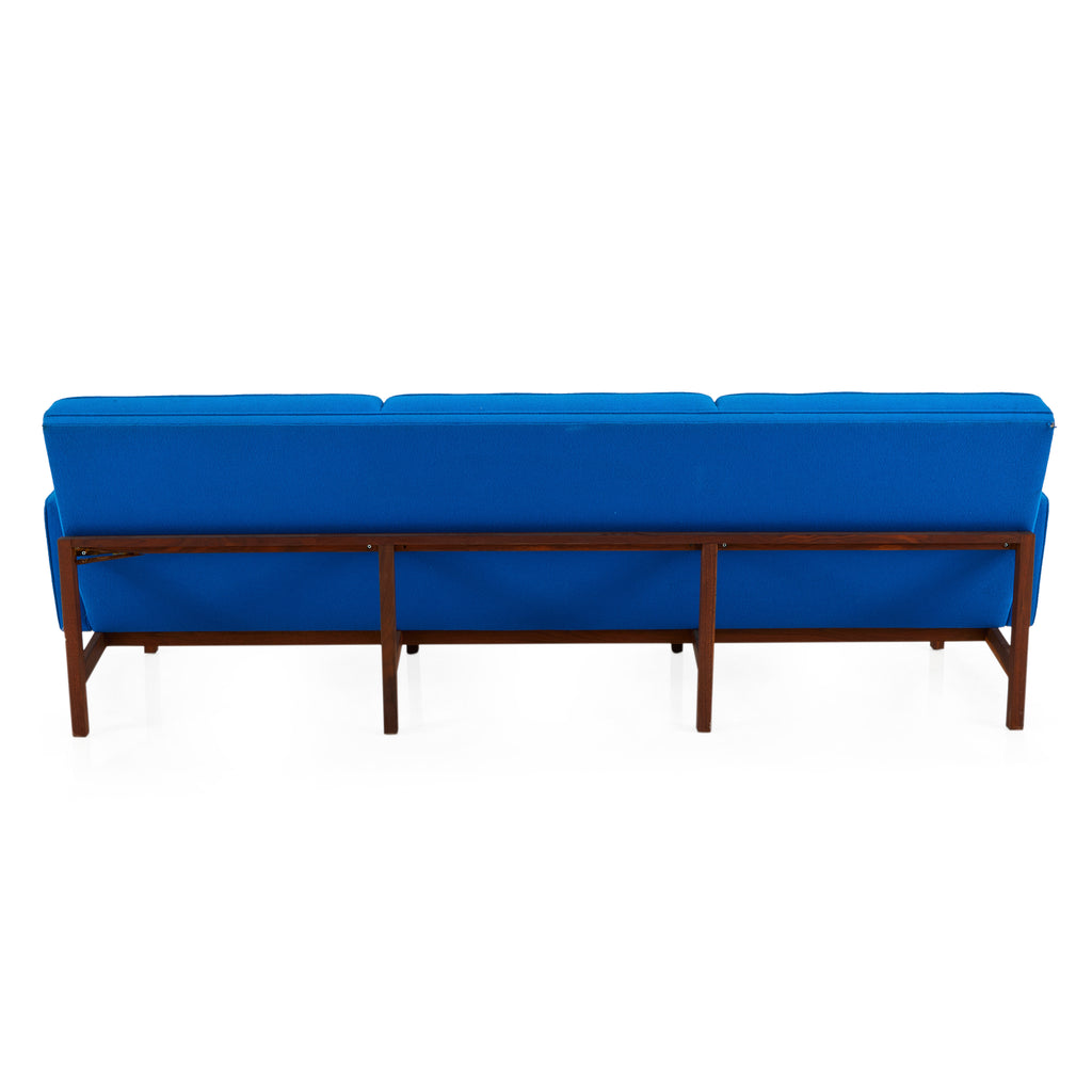 Blue Split Rail Modern Arm Sofa