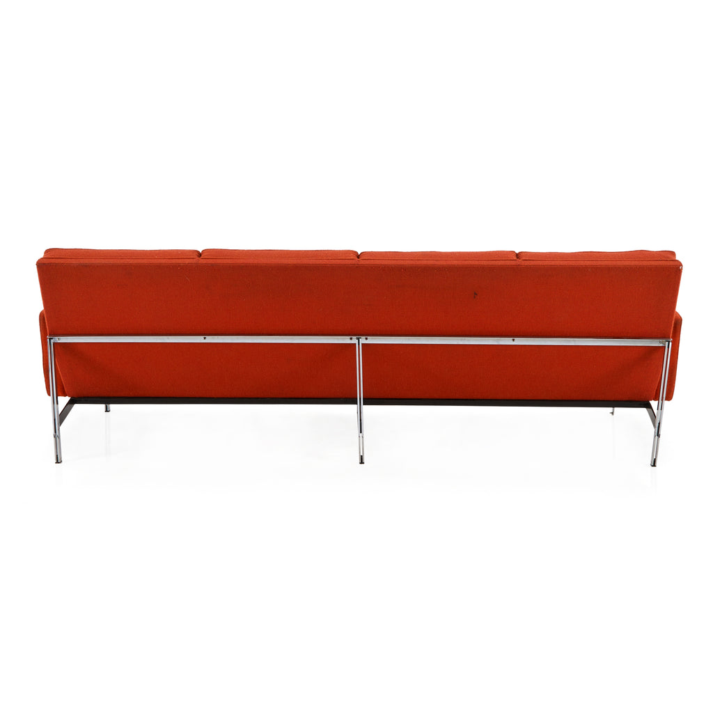 Orange Split Rail Long Modern Sofa