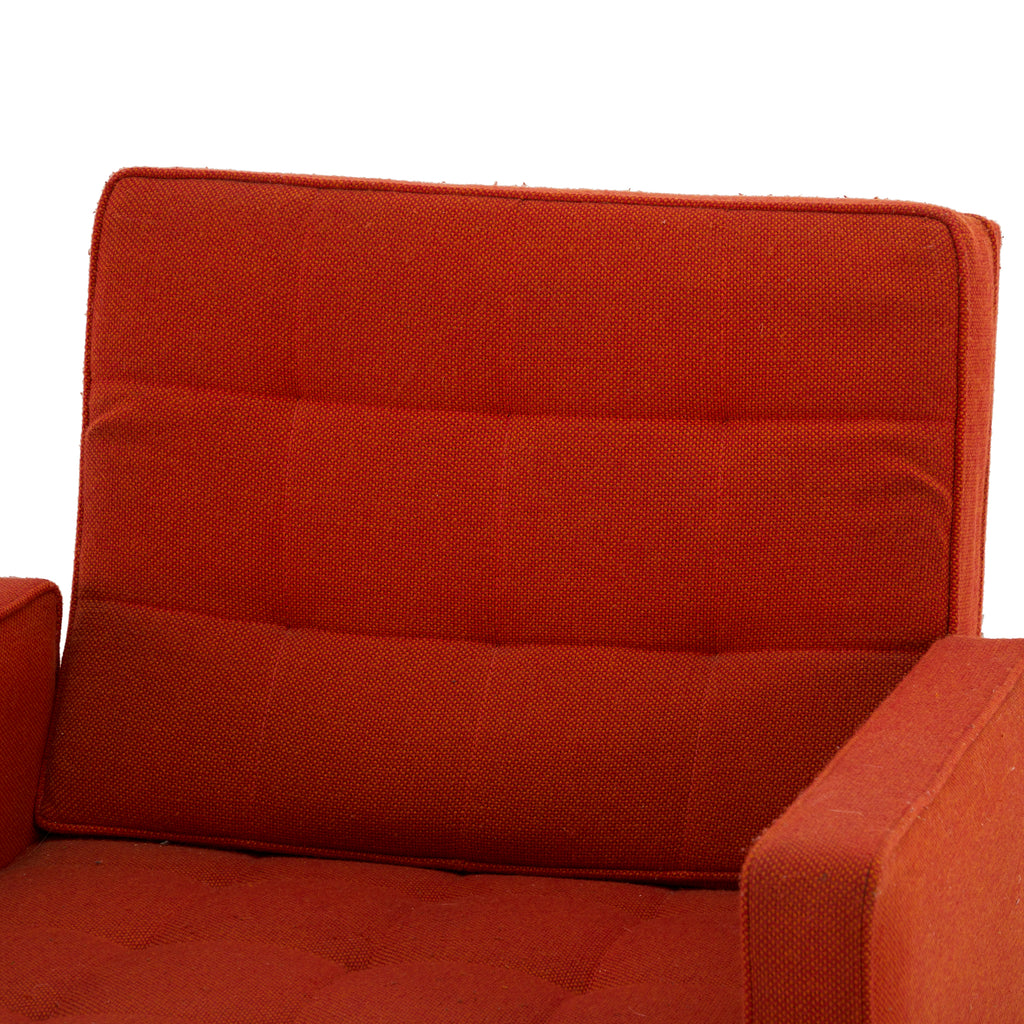 Orange Split Rail Arm Chair