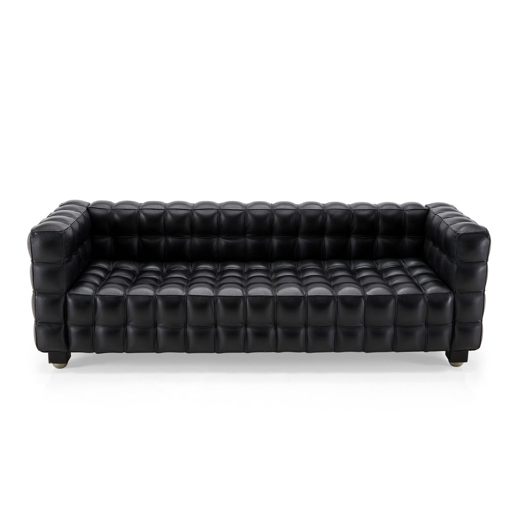 Black Leather Kubus Sofa