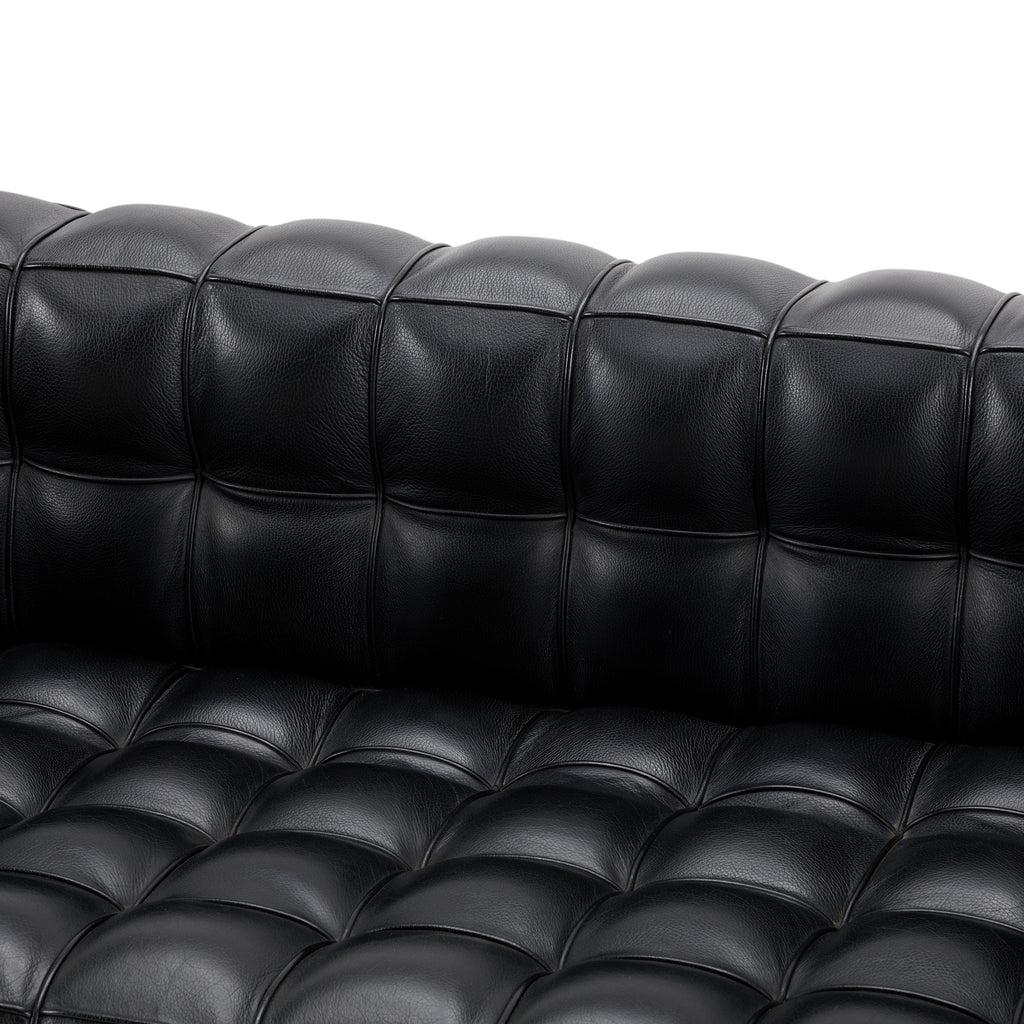 Black Leather Kubus Sofa