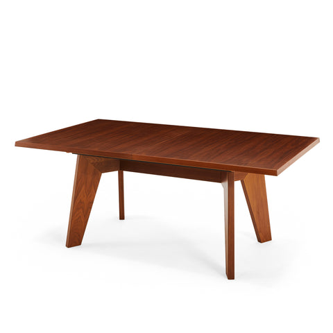 Wood Dark Mid-Century Modern Dining Table