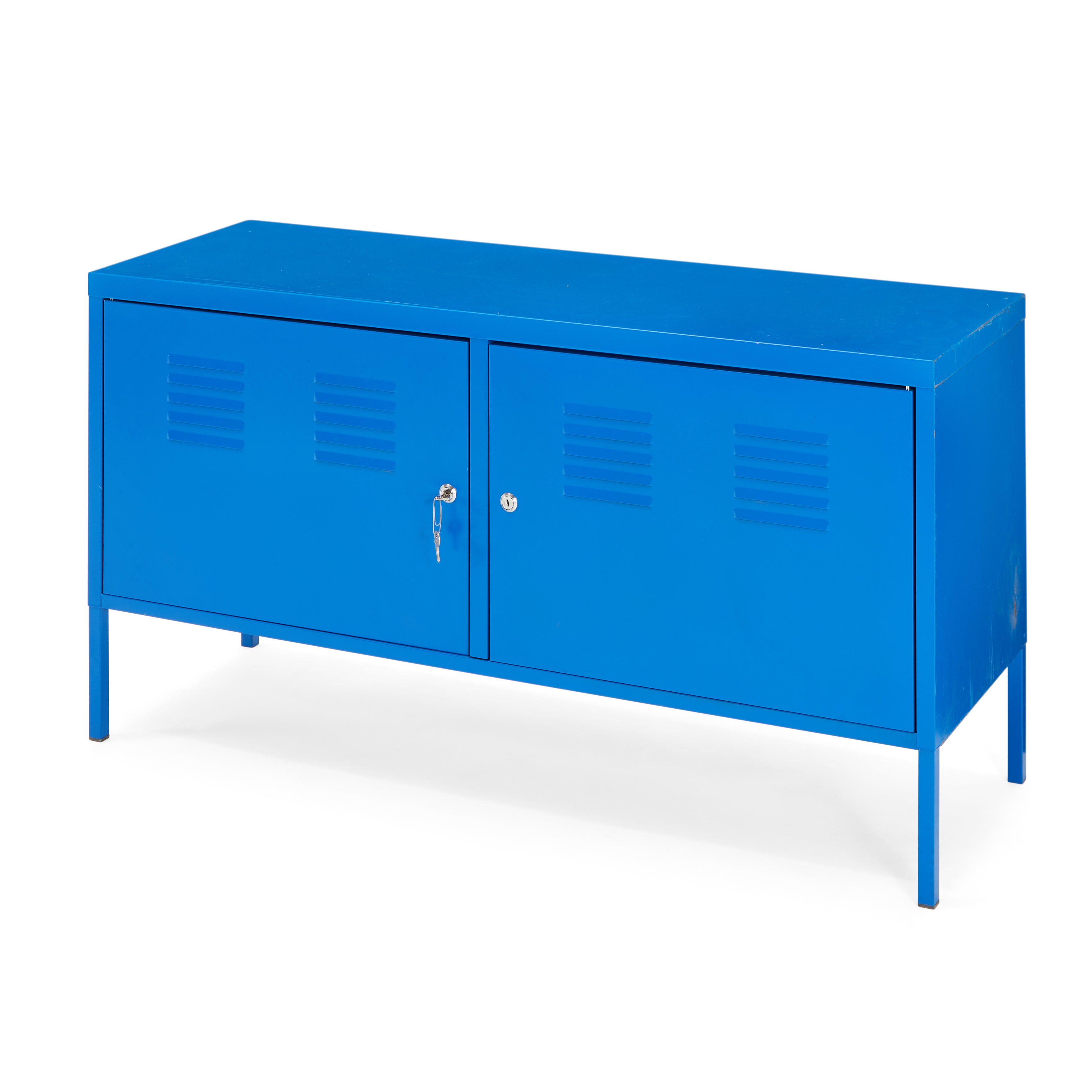 Blue Metal Low Locker - Gil & Roy Props