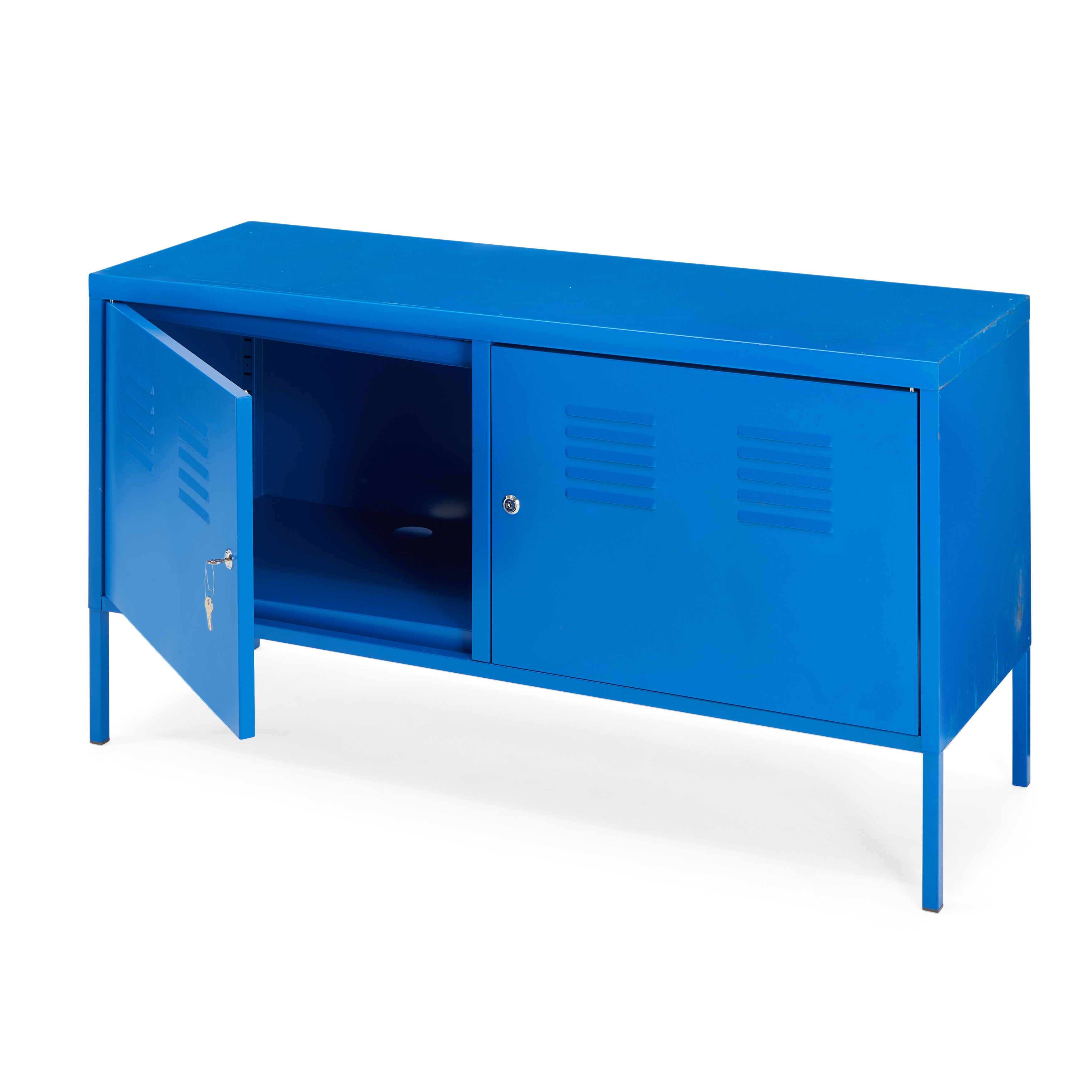 Blue Metal Low Locker - Gil & Roy Props